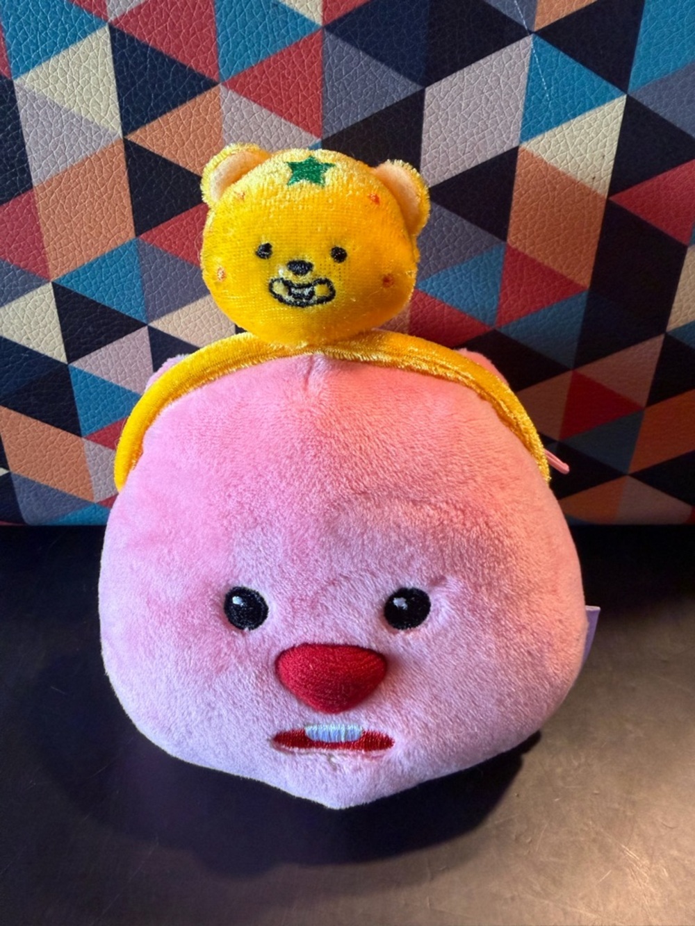 Zanmang Loopy Mini Keychain Coin Money Purse Plush Bag Collectible Toys Korea
